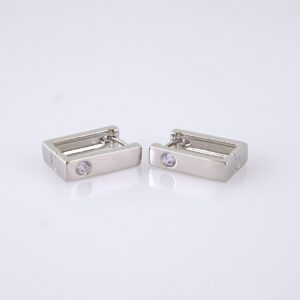 Women Earrings/ Aretes Dama/ Zircon Stone/ Silver Color// E1529