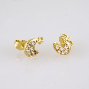 Women Earrings/ Aretes Dama/ Zircon Stone/ 14k Real Color// E1568