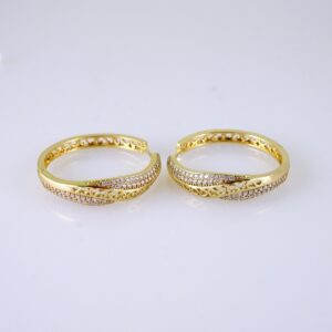 Women Earrings/ Aretes Dama/ Zircon Stone/ 14k Real Color// E1574