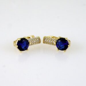 Women Earrings/ Aretes Dama/ Zircon Stone/ 14k Real Color// E1577