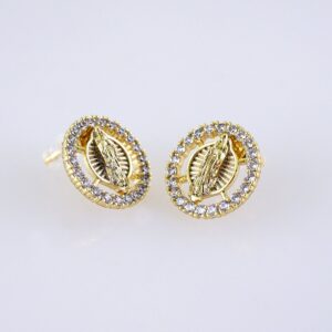 Women Earrings/ Aretes Dama/ Zircon Stone/ 14k Real Color// E1594