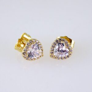 Women Earrings/ Aretes Dama/ Zircon Stone/ 14k Real Color// E1617