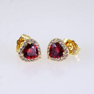 Women Earrings/ Aretes Dama/ Zircon Stone/ 14k Real Color// E1618