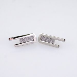 Women Earrings/ Aretes Dama/ Zircon Stone/ Silver Color// E1623