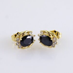 Women Earrings/ Aretes Dama/ Zircon Stone/ 14k Real Color// E1628