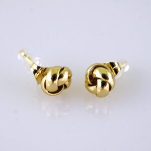 Women Earrings/ Aretes Dama/ Plain/ 14k Real Color/ Stainless Steel// E1642