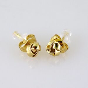 Women Earrings/ Aretes Dama/ Plain/ 14k Real Color/ Stainless Steel// E1644