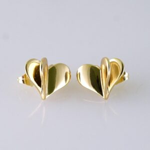 Women Earrings/ Aretes Dama/ Plain/ 14K Real Color/ Stainless Steel// E1661