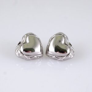 Women Earrings/ Aretes Dama/ Plain/ Silver Color/ Stainless Steel// E1668