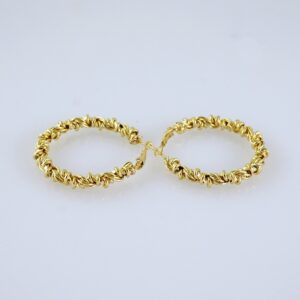 Women Earrings/ Aretes Dama/ Plain/ 14K Real Color/ Stainless Steel// E1698