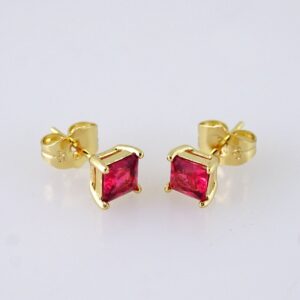 E1718 Womens Earrings  Aretes Dama  Zircon Stone  14K Real Color