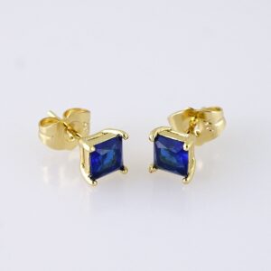 E1719  Womens Earrings  Aretes Dama  Zircon Stone  14K Real Color