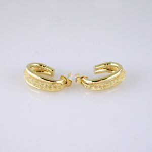 E1723 Womens Earrings  Aretes Dama  Zircon Stone  14K Real Color