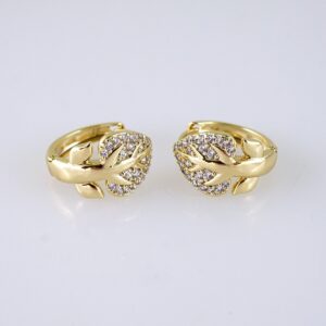 E1725 Womens Earrings  Aretes Dama  Zircon Stone  14K Real Color