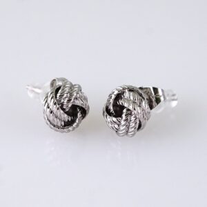 E1730 Earrings Women/ Aretes Dama/ Plain/ Silver Color/