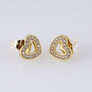 E1733 Womens Earrings  Aretes Dama  Zircon Stone  14K Real Color