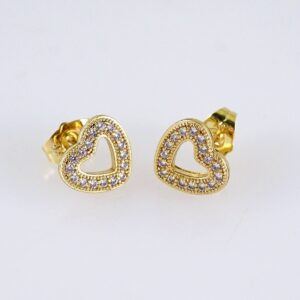 E1741 Womens Earrings  Aretes Dama  Zircon Stone  14K Real Color