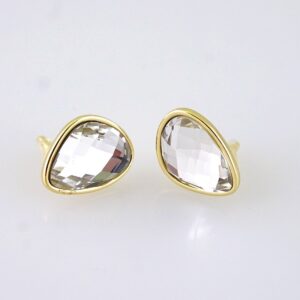 E1793 Womens Earrings  Aretes Dama  Zircon Stone Cristal  14K Real Color