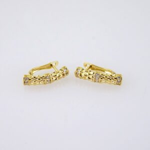 E1817 Womens Earrings  Aretes Dama  Zircon Stone/14k Real Color/