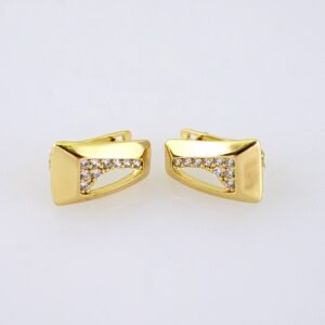 E1818 Womens Earrings  Aretes Dama  Zircon Stone/14k Real Color/