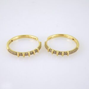 E1830 Womens Earrings  Aretes Dama  Zircon Stone/14k Real Color/