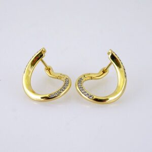 E1831 Womens Earrings  Aretes Dama  Zircon Stone/14k Real Color/