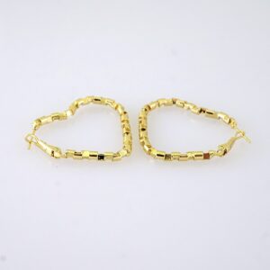 E1880 Earrings Aretes Plain 14k Real Color