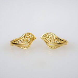 Women Earrings/ Aretes Dama/ Plain/ 14k Real Color// E510
