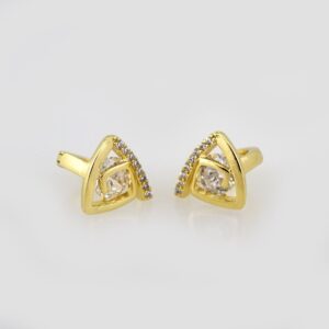 Women Earrings/ Aretes Dama/Zircon Stone/14k Real Color// E523