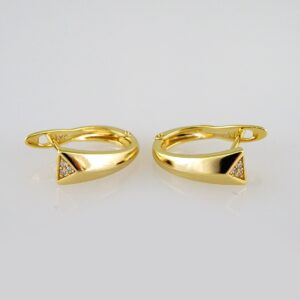 Women Earrings/ Aretes Dama/ Zircon Stone/ 14k Real Color// E535