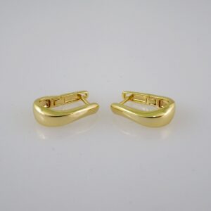 Women Earrings/ Aretes Dama/  Plain/  14k Real Color// E560