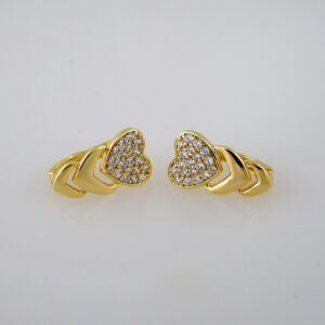 Women Earrings/ Aretes Dama/ Zircon Stone/ 14k Real Color// E590