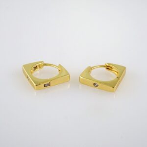 Women Earrings/ Aretes Dama/ Plain/ 14k Real Color// E592