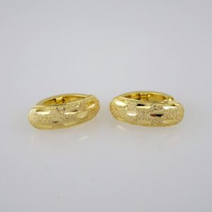 Women Earrings/ Aretes Dama/Plain/14k Real Color// E616