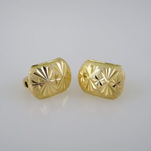 Women Earrings/ Aretes Dama/  Plain/  14k Real Color// E619