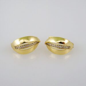 Women Earrings/ Aretes Dama/Zircon Stone/14k Real Color// E625