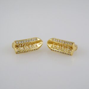 Women Earrings/ Aretes Dama/Zircon Stone/14k Real Color// E630