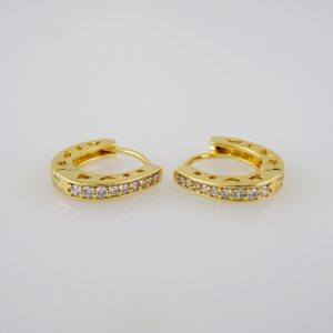 Women Earrings/ Aretes Dama/ Zircon Stone/ 14k Real Color// E633