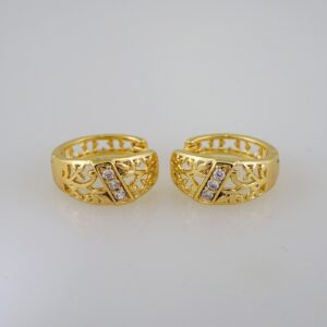 Women Earrings/ Aretes Dama/ Zircon Stone/ 14k Real Color// E671