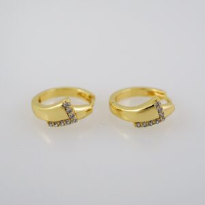 Women Earrings/ Aretes Dama/ Zircon Stone/ 14k Real Color// E688