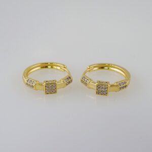 Women Earrings/ Aretes Dama/ Zircon Stone/ 14k Real Color// E692