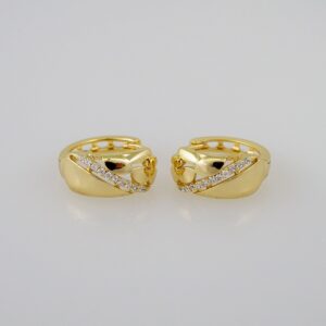 Women Earrings/ Aretes Dama/ Zircon Stone/ 14k Real Color// E702