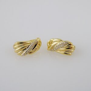 Women Earrings/ Aretes Dama/ Zircon Stone/ 14k Real Color// E704