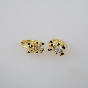 Women Earrings/ Aretes Dama/ Zircon Stone/ 14k Real Color// E706