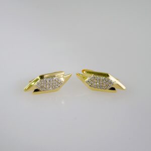 Women Earrings/ Aretes Dama/ Zircon Stone/ 14k Real Color// E721