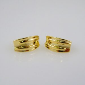 Women Earrings/ Aretes Dama/  Plain/  14k Real Color// E722