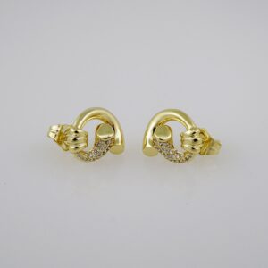 Women Earrings/ Aretes Dama/ Zircon Stone/ 14k Real Color// E743