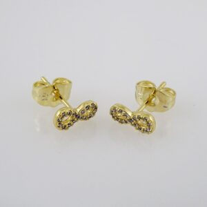 Women Earrings/ Aretes Dama/ Zircon Stone/ 14k Real Color// E746