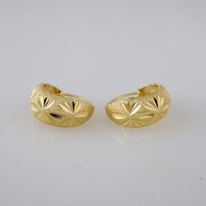 Women Earrings/ Aretes Dama/  Plain/  14k Real Color// E771