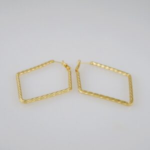 Women Earrings/ Aretes Dama/  Plain/  14k Real Color// E773